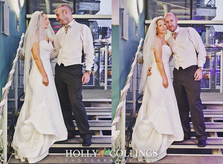 Bride and groom portrait photography in the Flavel Dartmouth by Holly Collings, Devon Photographer