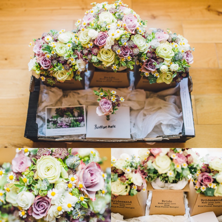 Pastel Vintage Wedding Photography at Redcliffe Hotel, Paignton_wild floral designs bouquets spray Roses, Freesia, Daisy and Eucalyptus