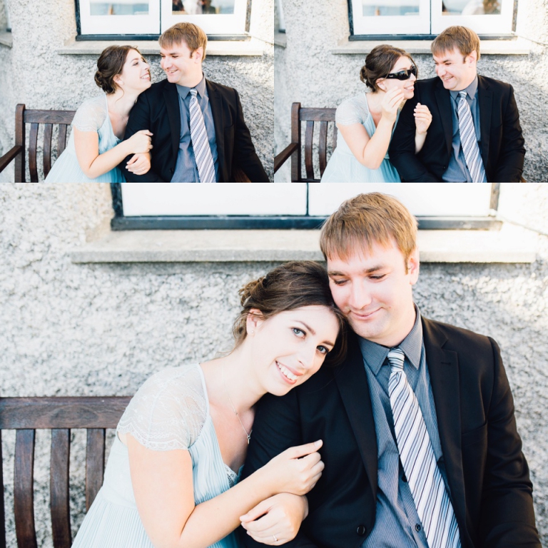 Intimate, Pastel Vintage Wedding Photography at Redcliffe Hotel, Paignton, Devon_lovely bridemaid with fiance candid happy portraits