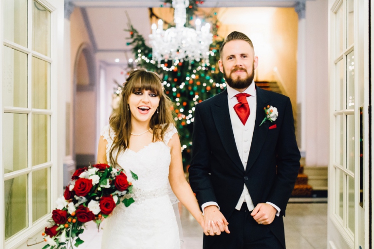 Best of wedding photography 2015 - Natural, Candid, Photojournalistic Style_Cute happy couple laughing by christmas tree