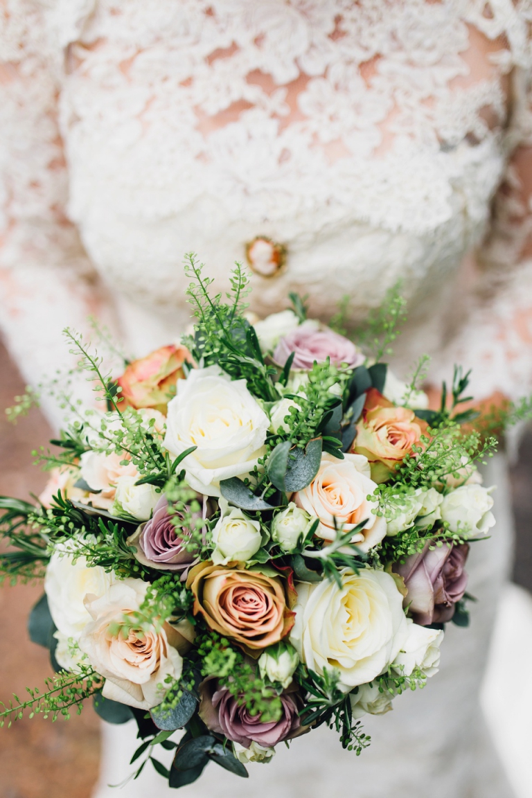 Best of wedding photography 2015 - Natural, Candid, Photojournalistic Style_Lord Haldon Hotel Exeter bride bouquet by Hollyhocks Florist