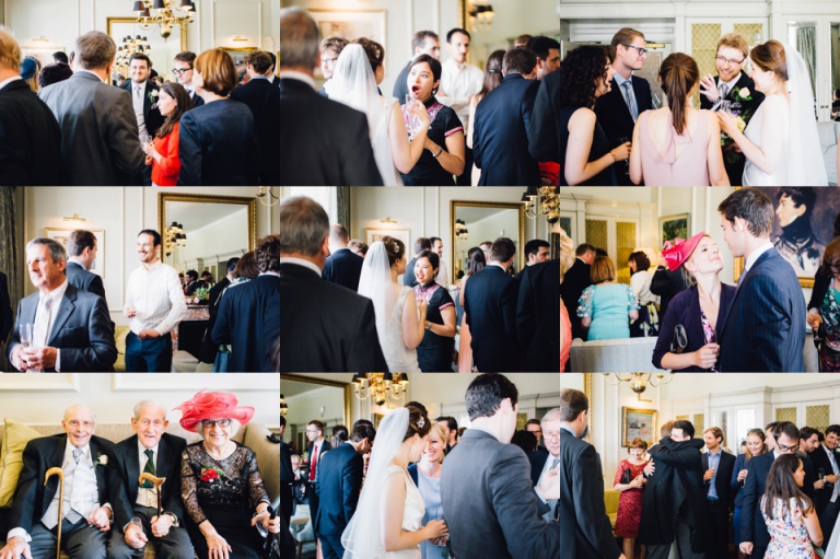 Best of wedding photography in Torquay, Paignton, London and Exeter - Natural, Candid, Photojournalistic guests bantering after ceremony at abode exeter