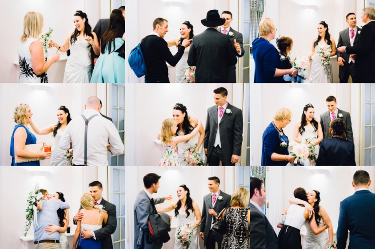 Best of wedding photography in Torquay, Paignton, London and Exeter - Natural, Candid, Photojournalistic receiving line at imperial hotel
