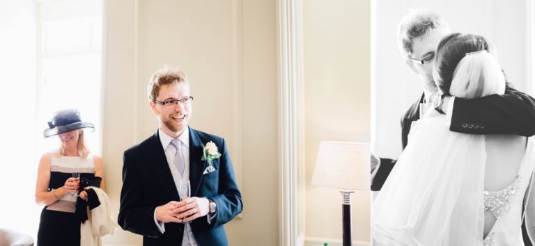 Best of wedding photography in Torquay, Paignton, London and Exeter - Natural, Candid, Photojournalistic, groom kissing his bride after speech