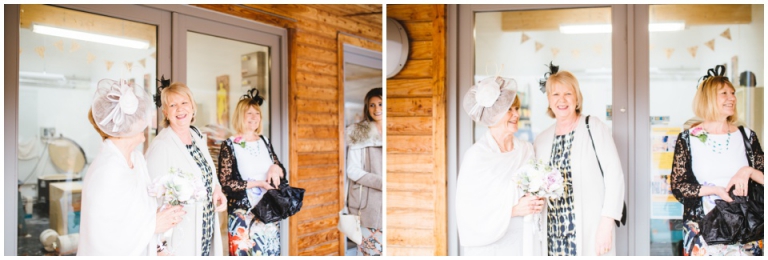 49 Small Intimate Cockington Court Wedding Photography in Torquay - bride laughing with friends