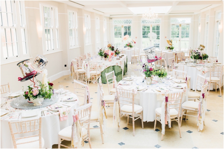 19 Rockbeare Manor Exeter Wedding Photography - wedding breakfast room design