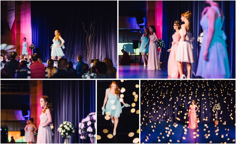 3 Devon Wedding Show - Wedding Fair Torquay Photography - bridesmaids dresses on catwalk