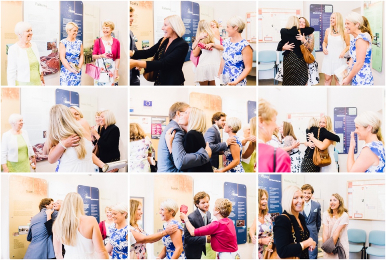 cockington-court-torquay-wedding-photography-documentary-style-3-happy-guests-hugging