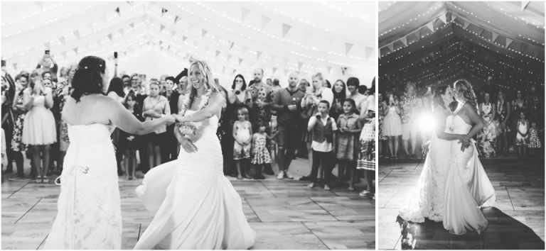 106 Blackpool Sands Dartmouth Wedding Photography Creative Documentary - black and white first dance