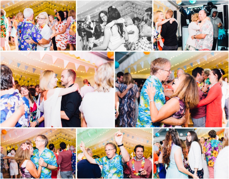 113 Blackpool Sands Dartmouth Wedding Photography Creative Documentary - guests having fun on dance floor reception