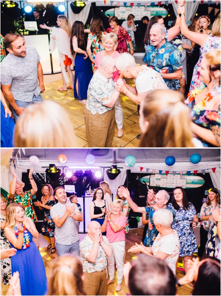 122 Blackpool Sands Dartmouth Wedding Photography Creative Documentary - dance floor reception photos