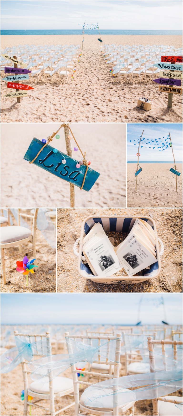 14 Blackpool Sands Dartmouth Wedding Photography Creative Documentary - beach themed decorations