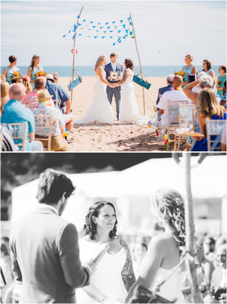 27 Blackpool Sands Dartmouth Wedding Photography Creative Documentary - beach ceremony