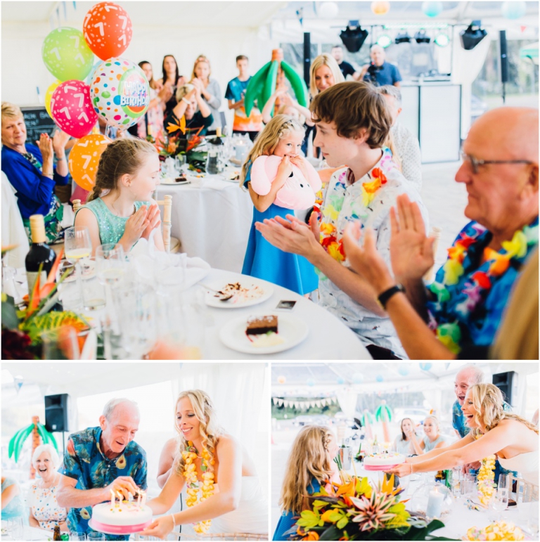 74 Blackpool Sands Dartmouth Wedding Photography Creative Documentary - little girls brithday blowing out candles