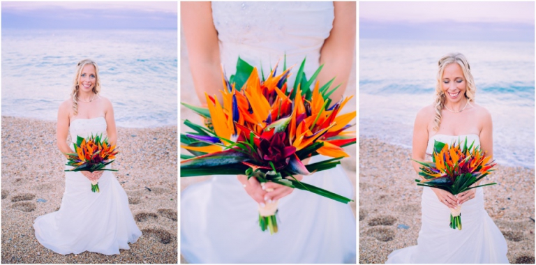 92 Blackpool Sands Dartmouth Wedding Photography Creative Documentary - bright colourful bridal portraits