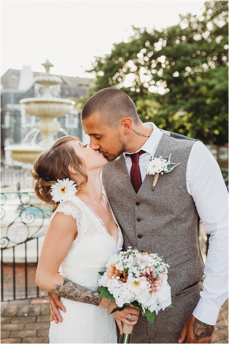 20 Wedding Reception Photography at The Flavel, Dartmouth - couple kissing