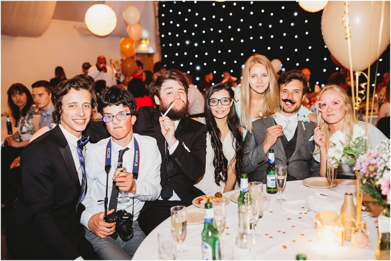 39 Wedding Reception Photography at The Flavel, Dartmouth - fun group photos