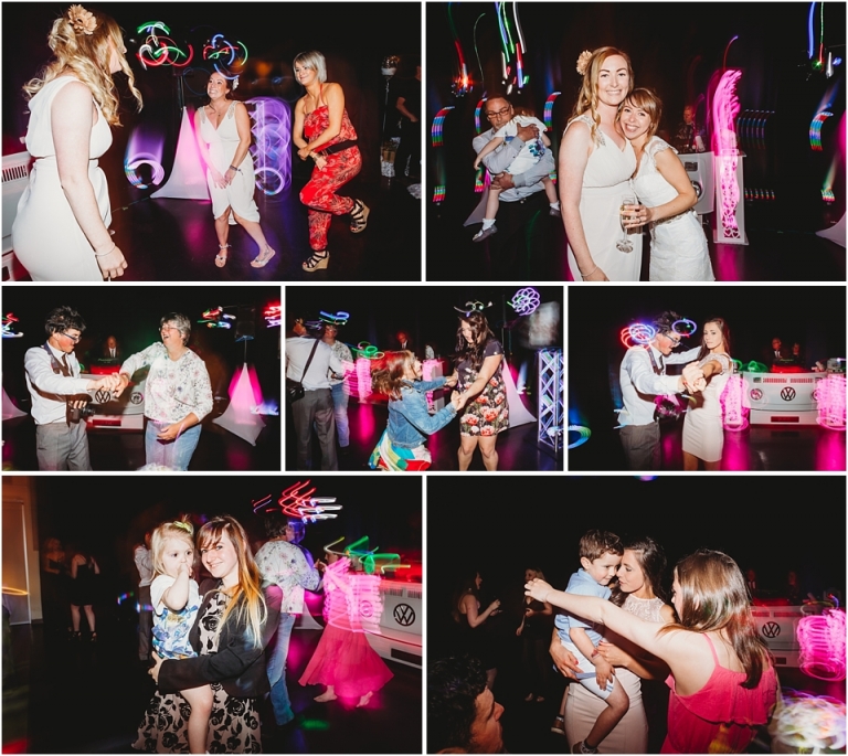 58 Wedding Reception Photography at The Flavel, Dartmouth - light trails reception photos