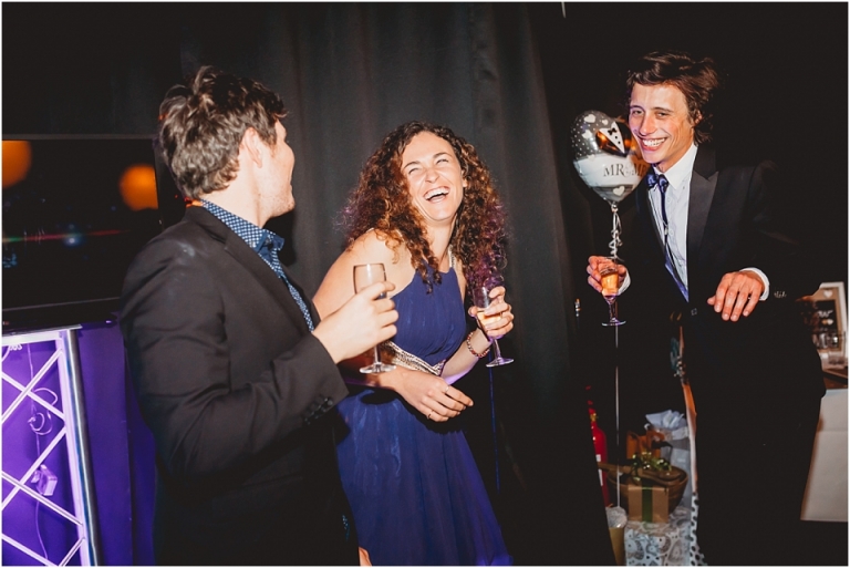 66 Wedding Reception Photography at The Flavel, Dartmouth - candid people laughing