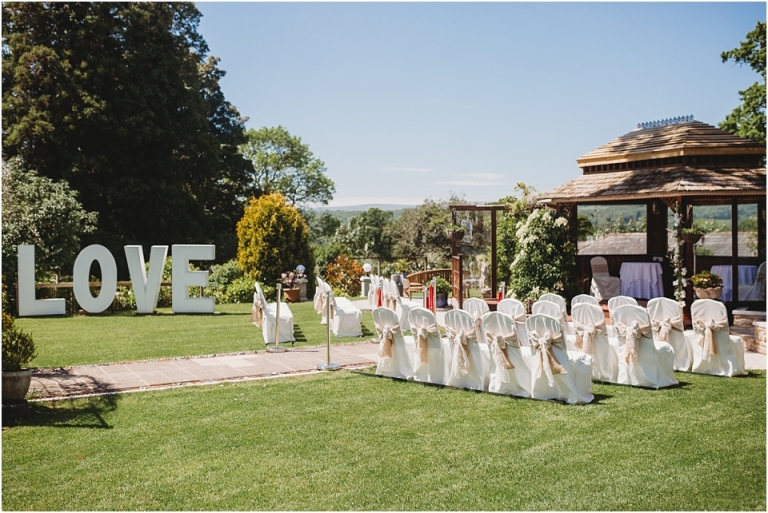 1 Summer Wedding Photography at Lavender House, Devon - sunny garden wedding, outdoor ceremony