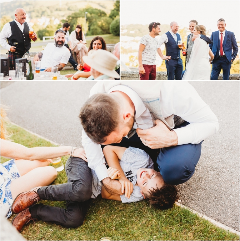 Dartmouth Royal Naval College Wedding – Devon Wedding Photographer (106) natural photos of guests at reception