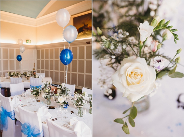 Dartmouth Royal Naval College Wedding – Devon Wedding Photographer (66) wedding breakfast room set up details