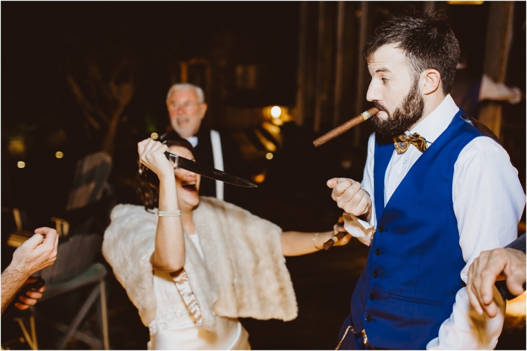 Devon Wedding Photographer Worden House Dartmouth 1920s themed wedding (109) cigar smoking