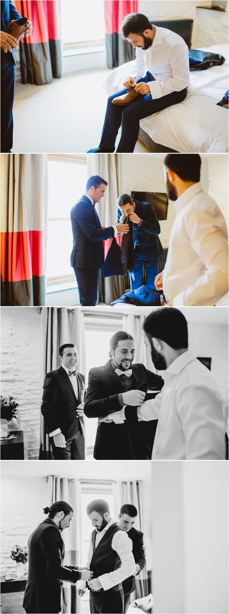 Devon Wedding Photographer Worden House Dartmouth 1920s themed wedding (2) groom getting ready