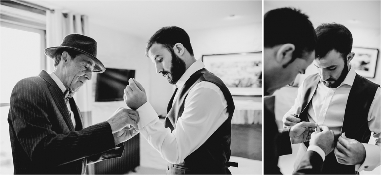 Devon Wedding Photographer Worden House Dartmouth 1920s themed wedding (3) groom getting ready