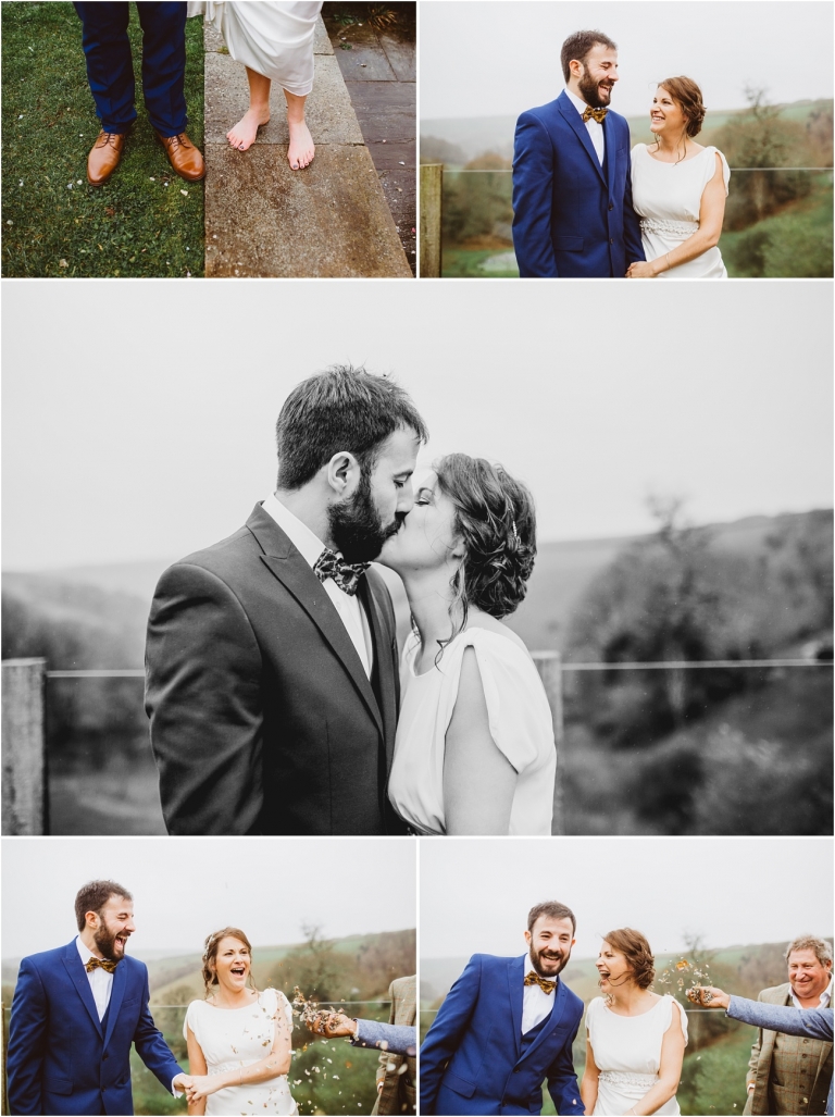 Devon Wedding Photographer Worden House Dartmouth 1920s themed wedding (45) confetti throw