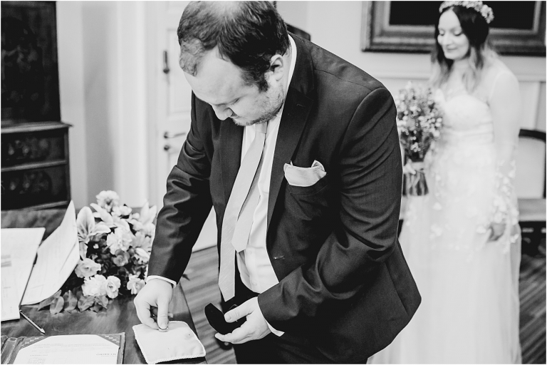 Cockington Court Devon Wedding Photographer (3) Intimate Ceremony