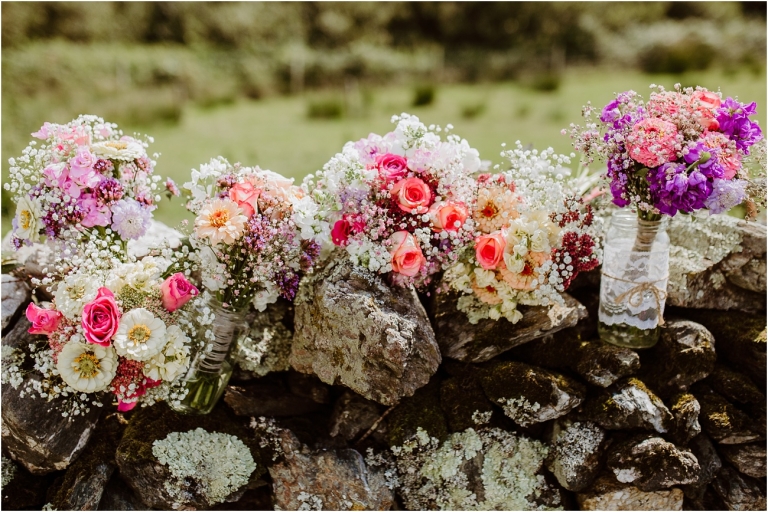 Devon Wedding Photography – DIY Hand Made Wedding at East Soar Salcombe (3) Bouquets