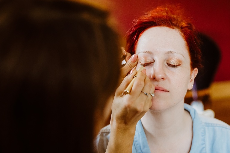 Coombe Lodge Wedding Photography Autumnal Rainbow Styling 1 Make up 1