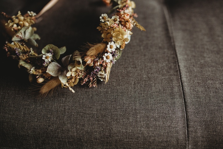 Country Ways Wedding Photography Dreamy and Intimate 1 Dried Flower Crown